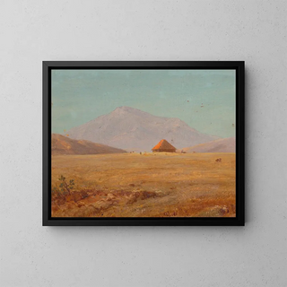 Frederic Edwin Church - Mountain plateau with hut.webp