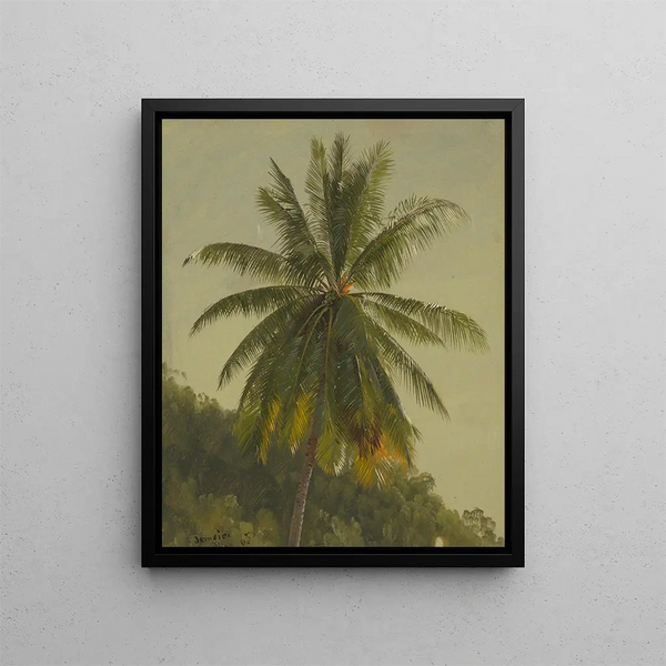 Palmiers Antilles - Frederic Edwin Church — quadro incorniciato alla parete
