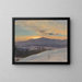 Tramonto sulla valle dell'Hudson in inverno - Frederic Edwin Church — quadro incorniciato alla parete