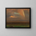 Sonnenuntergang über einer weiten Landschaft - Frederic Edwin Church — gerahmtes Bild an der Wand
