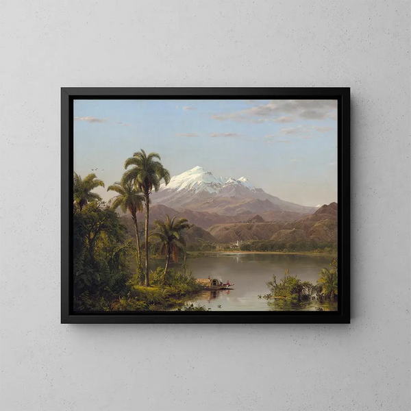 Palmiers Tamaca - Frederic Edwin Church — quadro incorniciato alla parete
