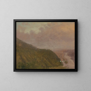 Frederic Edwin Church - Valley from top of a high hill Europe.webp