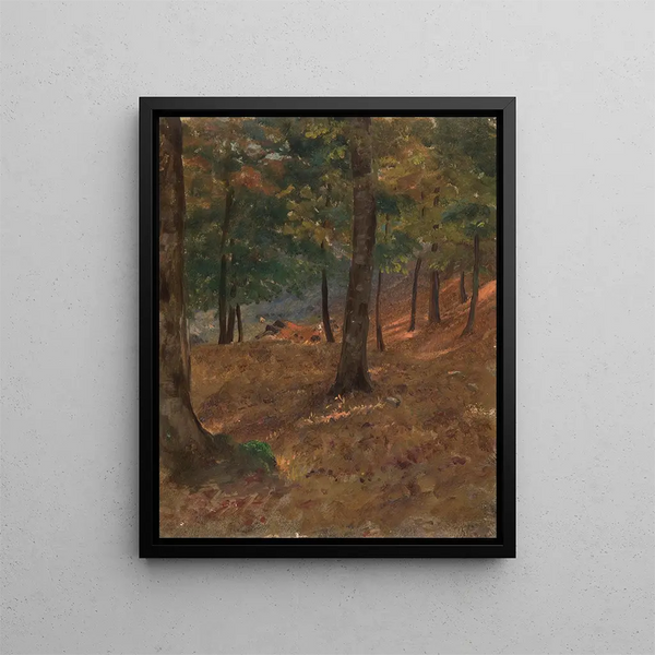 Scène boschiva - Frederic Edwin Church — quadro incorniciato alla parete