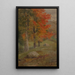 Holz-Gemälde im Herbst - Frederic Edwin Church — gerahmtes Bild an der Wand