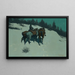 Una riconoscenza - Frederic Remington — quadro incorniciato alla parete