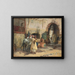 Auf dem Weg zu einem Spaziergang in Constantine, Algerien - Frederick Arthur Bridgman — gerahmtes Bild an der Wand