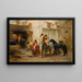 Straße in Algerien - Frederick Arthur Bridgman — gerahmtes Bild an der Wand