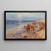 Su la costa di Tanger dell'Atlantico - Frederick Arthur Bridgman — quadro incorniciato alla parete