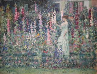 Frederick Carl Frieseke - Hollyhocks.webp