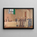Orfanelle nella mensa di un ospedale che si dirigono al loro posto a tavola - Frederick Cayley Robinson — quadro incorniciato alla parete
