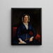 Portrait einer Frau in blauem Kleid - Frederick Randolph Spencer — gerahmtes Bild an der Wand