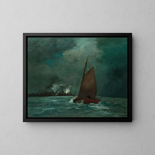 Baie des Princes, Staten Island - Frederick W Kost — gerahmtes Bild an der Wand