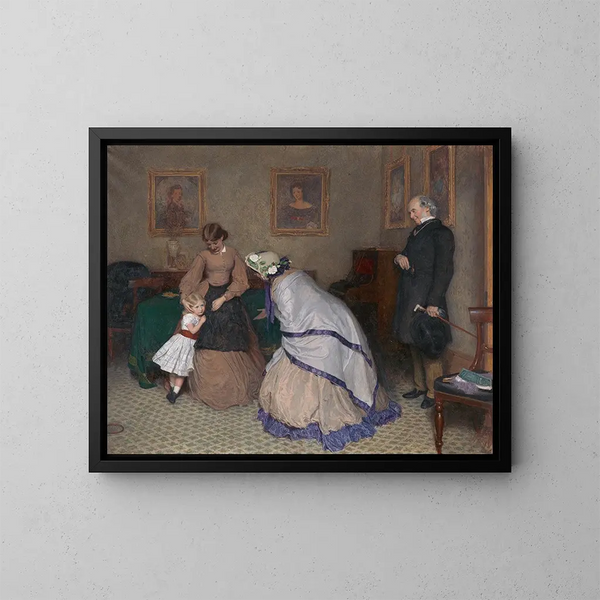 Visages étranges - Frederick Walker — gerahmtes Bild an der Wand