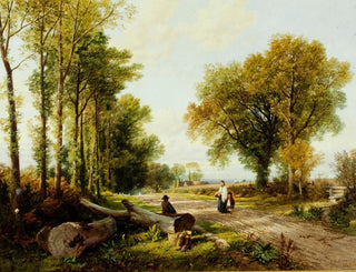 Frederick William Hulme - The Sunday Morning Walk.webp