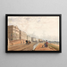 Brighton painting, the façade and the chain pier seen in the distance - Frederick William Woledge — framed artwork on a wall