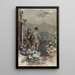 Night Scene Painting - Frederik Hendrik Kaemmerer — framed artwork on a wall