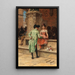 The Cavalier and the Flower Seller - Frederik Hendrik Kaemmerer — framed artwork on a wall