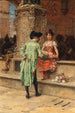 The Cavalier and the Flower Seller - Frederik Hendrik Kaemmerer — artwork view