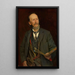 Portrait des Malers Amaldus Nielsen - Fredrik Kolstø — gerahmtes Bild an der Wand