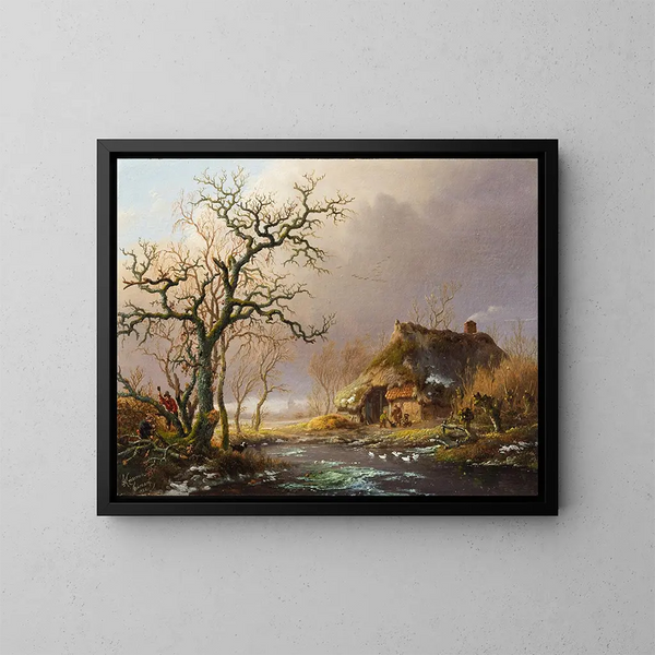 Febbraio - Fredrik Marinus Kruseman — quadro incorniciato alla parete