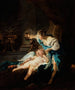 Psyché und Liebe - Französische Schule — Ansicht des Kunstwerks