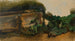 Piante a foglie vicino a una vasca - Friedrich August Matthias Gauermann — vista dell’opera