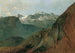 Le Dachstein depuis le Plassen près de Hallstatt - Friedrich August Matthias Gauermann — vista dell’opera