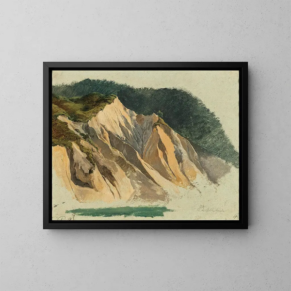 Rovine di rocce vicino a Wildalpen - Friedrich August Matthias Gauermann — quadro incorniciato alla parete