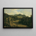 Paesaggio vicino a Miesenbach - Friedrich August Matthias Gauermann — quadro incorniciato alla parete