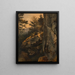 Landschaft mit Felswand - Friedrich August Matthias Gauermann — gerahmtes Bild an der Wand