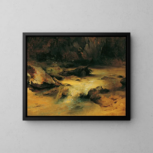 Rivière sauvage - Friedrich August Matthias Gauermann — quadro incorniciato alla parete