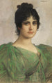 Portrait d'une dame Berta Riedinger-Ort - Friedrich August von Kaulbach — vista dell’opera