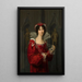 Ritratto della principessa Wilhelmine d'Orange - Friedrich Bury — quadro incorniciato alla parete
