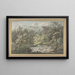 Landschaft mit Wasserfall - Friedrich Christian Klass — gerahmtes Bild an der Wand