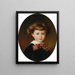 Portrait eines Jungen - Friedrich Deutsch — gerahmtes Bild an der Wand