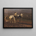 Paesani con traino di cavalli - Friedrich Eckenfelder — quadro incorniciato alla parete
