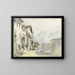 Friedrich Ernst Morgenstern - Street in Mhlbach.webp