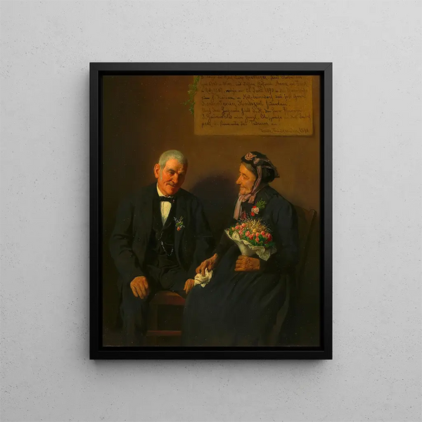 Friedrich Friedlnder - Das Ehepaar Knottinger nach der Feier ihrer diamantenen Hochzeit.webp