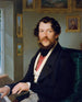 Portrait eines Gentlemans am Klavier - Friedrich Johann Gottlieb Lieder — Ansicht des Kunstwerks