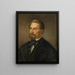 Johann Nepomuk Vogl, Schriftsteller, Dichter und Publizist - Friedrich Krepp — gerahmtes Bild an der Wand