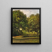 Group of Trees in the Park - Friedrich Loos — framed artwork on a wall