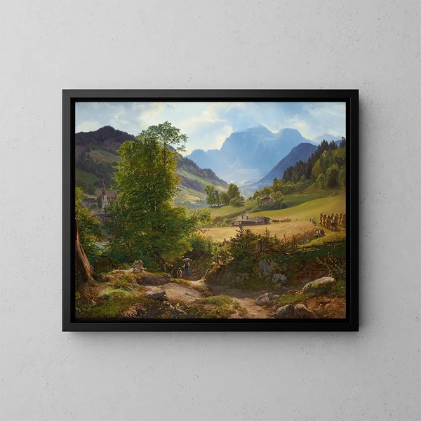 La Ramsau près de Berchtesgaden - Friedrich Loos — quadro incorniciato alla parete