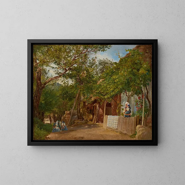 Motif d'Oberschtzen - Friedrich Loos — quadro incorniciato alla parete