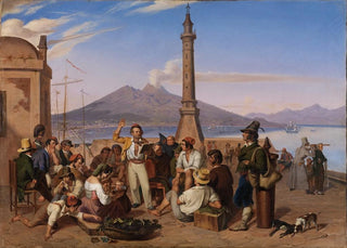 Friedrich Mosbrugger - Der Improvisator am Molo zu Neapel.webp
