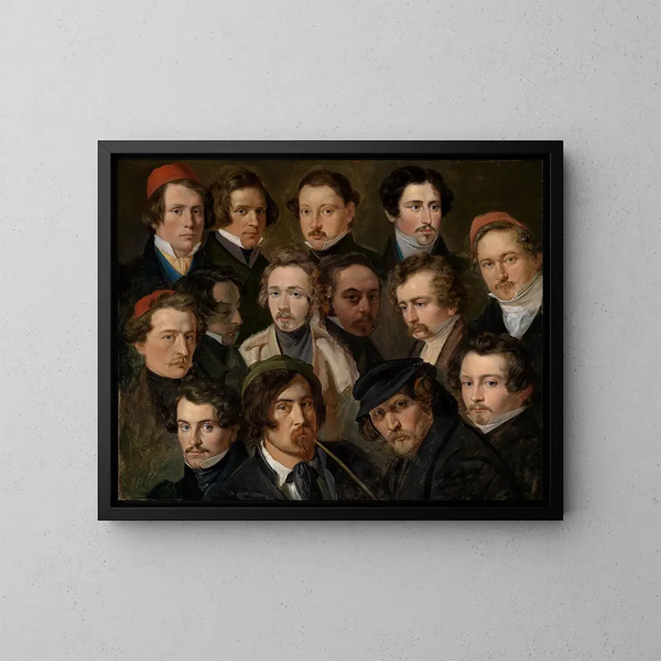 Die Kameraden - Friedrich Mosbrugger — gerahmtes Bild an der Wand