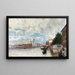 Venice, view of Santa Maria della Salute - Friedrich Naht — framed artwork on a wall
