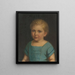 Portrait des Hermann Staudinger Kindes - Friedrich Nebel — gerahmtes Bild an der Wand