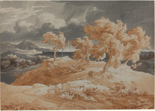 Friedrich Preller the Elder - Italian Coastal Landscape with a Thunderstorm.webp