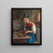 Ein Zitherspieler - Friedrich Preller — gerahmtes Bild an der Wand