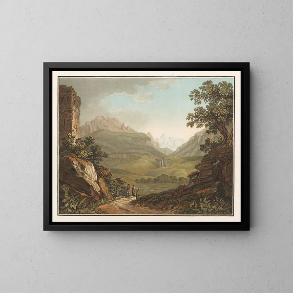 Haslital - Friedrich Rosenberg — gerahmtes Bild an der Wand